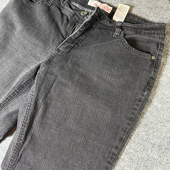Faded Glory Denim - Faded Glory Petite 10 Black Stretch Bootcut Jeans Women's Classic‎ Fit